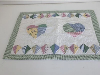 Gingham and Calico Multicolor Std Acolchado Patchwork 1 Almohada Borde Brida Falsa Foto 1 de 4