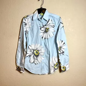 Craig Taylor Fiona Button Up Shirt Womens XS Blue Floral Long Sleeve Collared - Picture 1 of 8