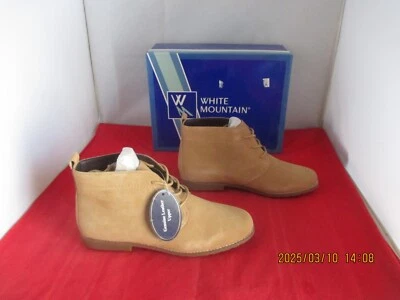 Botas White Mountain Auburn com cadarço $89 - EUA tamanho 9 1/2 - camurça natural - 1242 - Imagem 1 de 4