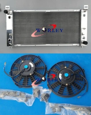Radiador de aluminio + ventiladores para Chevy Silverado 1500 2500 Suburban Tahoe 4,8 5,3 6,0 L Foto 1 de 4