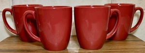 Corelle Coordinates Rot Steinzeug Kaffeetassen/Tassen 4er Set - Bild 1 von 3