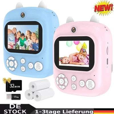 MARKENLOS Macchina fotografica istantanea per bambini fotocamera digitale bambini stampa istantanea macchina fotografica giocattolo