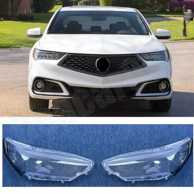 NUEVO Faro izquierdo + derecho carcasa de lente transparente + pegamento para Acura TLX 2018-2020 2019 Foto 1 de 4