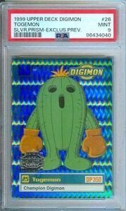1999 Upper Deck Digimon TOGEMON Silver Prism Exclusive Preview #26 PSA 9 Pop 5 - Picture 1 of 2
