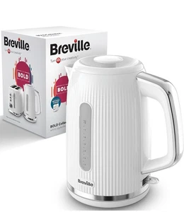 Bollitore Elettrico Breville Bold Bianco | 1,7L | Bollitura Rapida 3Kw | Chro Bianco e Argento - Foto 1 di 5