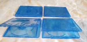 Blu-ray Transparent Blue Single Disc With Clips Traditional Cases - Picture 1 of 4