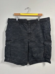 Pantalones Cortos True Nation Cargo Para Hombre 44 Negros Ripstop Tácticos Utilitarios Algodón Elástico - Imagen 1 de 5