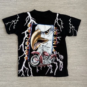 American Thunder America's Finest Single Stitch T-Shirt Large - Picture 1 of 3