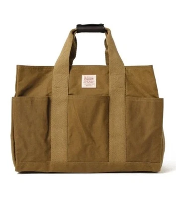 FILSON | Bolso de Mano de Suministro Abierto de Tela de Estaño | Bronceado Oscuro Foto 1 de 4