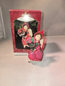 Vintage Punze Weihnachtsschmuck Rose Engel Die Sprache der Blumen 1999 - Bild 1 von 2