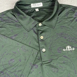 Peter Millar Shirt Herren Large Balsam Gator Performance Golf Polo Daniel Island - Bild 1 von 12