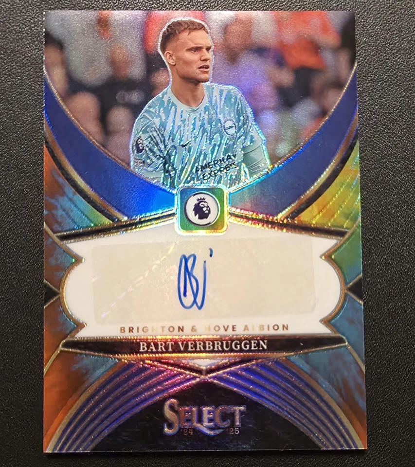 2024-25 Panini Select Bart Verbruggen Auto /25 Tie-Dye, Brighton & Hove Albion - Image 1 of 4