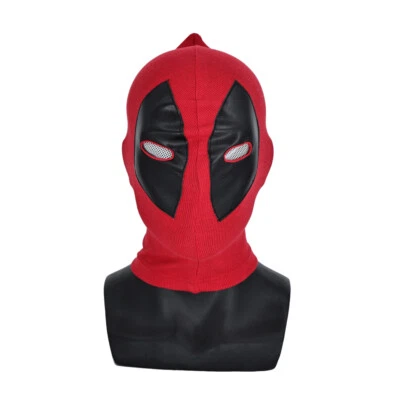 Cosplay Red Deadpool Mask Balaclava Hood X-Men Halloween Headgear Full Face Mask - Image 1 of 4