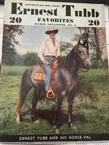 Vintage Ernest Tubb Radio Songbook 20 Favorites No 3 WSM Grand Ole Opry 1940s - Picture 1 of 3