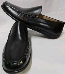 Ecco Mens Classic Moc 2.0 Black Leather Size 14-14.5 Style 570994 EU Sz 48 NWOB - Picture 1 of 14