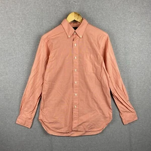 Ralph Lauren Shirt Mens M Salmon Solid Button Down Long Sleeve 100% Cotton - Picture 1 of 11