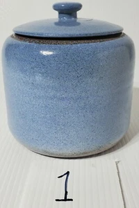 Studio Pottery Canister Artist Signed 12/91 Beautiful Farmhouse Rustic Design - Picture 1 of 11