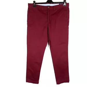Pantalones chinos POLO RALPH LAUREN para hombre talla W36 L32 Slim Fit rojo c... - Imagen 1 de 8