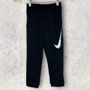 Nike MVP Therma Basketball Track Pants Sweatpants Black White Size 6 Years M NEW - Picture 1 of 11