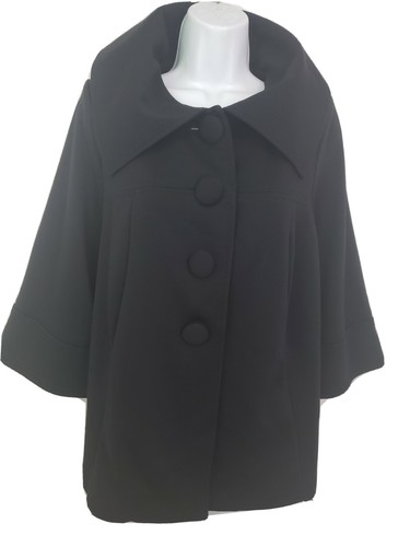 VETEMENTS Lane Bryant Giacca Donna 14 Cappotto Swing Nero