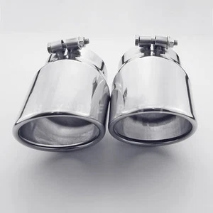 2 PIEZAS Puntas de escape estilo deportivo estilo deportivo de 4" Salida 304 de acero inoxidable AUDI Q7 - Imagen 1 de 9