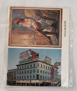 Vtg Overland Hotel Reno Nevada Julia Bulette Advertising Card - Picture 1 of 2