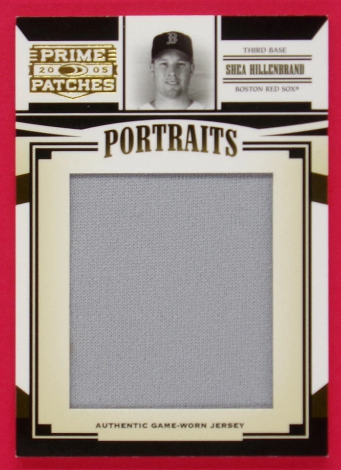 2005 Prime Patches Shea Hillenbrand 119/198 Portraits Jumbo Swatch #P-42 Red Sox - Image 1 of 2