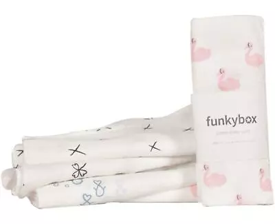 Baby Muslin Squares Muslins 100% Cotton Bib Diaper Nappy Luxury Insert Cloths • 2.99£