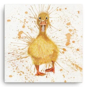 Wraptious Katherine Williams Splatter Duck Duckling Mini Canvas - Picture 1 of 1