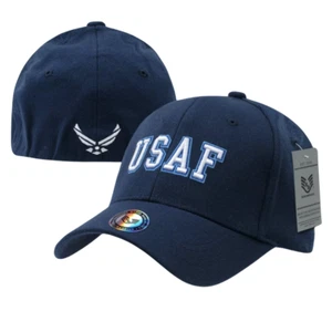 United States US Air Force USAF Flex Baseball Fit Ball Cap Hat - Size S/M - Picture 1 of 2
