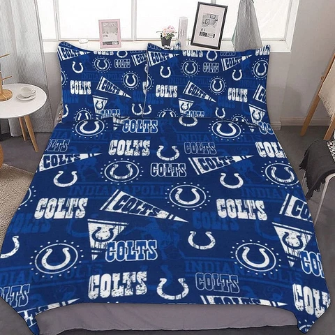 Indianapolis Colts Bedding Set Duvet/Comforter Cover Pillowcase Quilt Cover Gift Cover