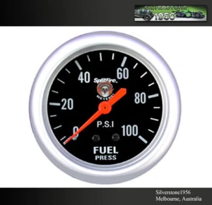Splitfire 2 5/8" Fuel Level Gauge Empty 240 OHM Full 33 OHM Black - Imagen 1 de 3