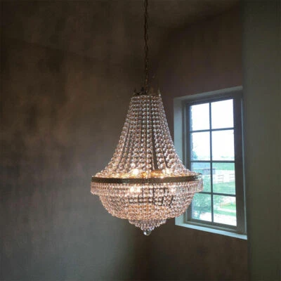 Modern Luxury Crystal Chandelier Ceiling Fixtures Pendant Lighting Home Decorate - Image 1 of 4