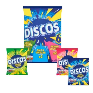 Discos Variety Multipack Crisps 6 x 25.5g Family Snacks - Picture 1 of 4