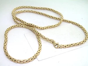 Lange Goldkette 585 Gelbgold 14Kt Collier runde Kette 34,58 Gramm 80cm Karabiner - Bild 1 von 3