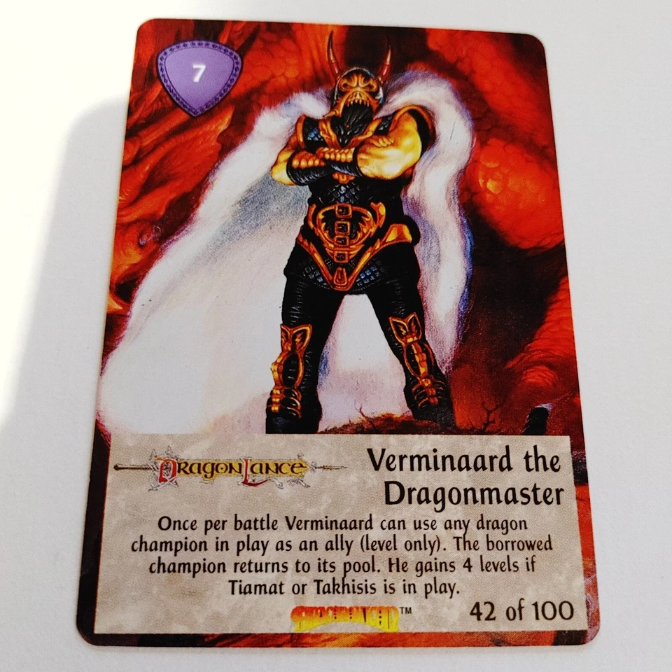 VERMINAARD THE DRAGONMASTER --- SPELLFIRE CCG --- DRACONOMICON --- NM - Image 1 of 1