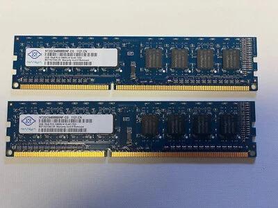 Nanya 4GB (2x2GB) 1Rx8 PC3-10600U Desktop Memory RAM NT2GC64B88B0NF-CG (Used) - Image 1 of 3