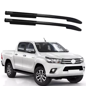 2Pcs Aluminum Top Side Rail Bar Roof Rail Rack For Hilux Revo 2016-2024 - Bild 1 von 5