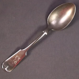 Brazil Silver Deer Elk Monogram Spoon Soup 6" long - Picture 1 of 8