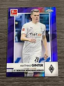 2020-21 Topps Chrome Bundesliga Purple #73 Matthias Ginter /299 - Picture 1 of 2