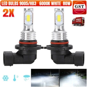9005/HB3 LED 80W Super Bright 6000K White Headlight Bulbs Kit High Low Beam - Picture 1 of 16