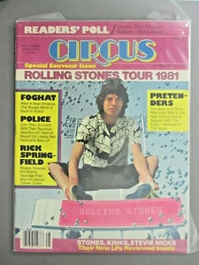 Circus Magazine Nov, '81, Mick Jagger on cover Rolling Stones Tour 1981 ! - Picture 1 of 1