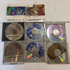 ADOBE CDROM BUNDLE WITH 5 CD CADDY'S - Picture 1 of 1