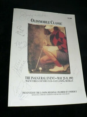 De colección Oldsmobile Clásico 1992 Torneo de Golf Programa Firmado LPGA Foto 1 de 3