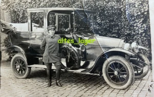 original Foto Uralt Benz - Mercedes Benz um 1910 Taxi Berlin Frau Brosche 3928-4 - Picture 1 of 3