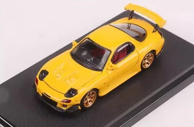 BSC 1/64 Scale Mazda RX-7 FD3S Yellow Diecast Car Model Toy Gift NIB - image 1 of 4