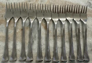 11 Cocktail Seafood Fork Christy Stainless by TOWLE SILVER 6" 18/8, Glossy, Geor - Picture 1 of 4