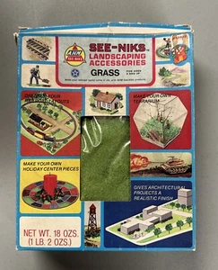 NOS AHM SEE-NIKS Railroad Trains Landscaping Accessories GRASS 3757H Hobby 18 Oz - Picture 1 of 8