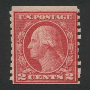 #444 2ct Washington Coil - Mint Hever HingedCV $60 - Picture 1 of 2