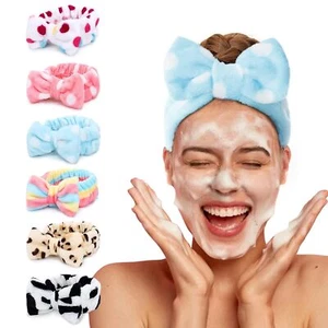 Diadema LADES Spa - Paquete de 6 bandas de pelo con arco para mujeres maquillaje facial multicolor A - Imagen 1 de 7